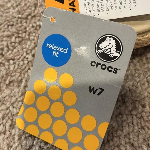 CROCS A-Leigh linen wedges - Picture 5 of 7